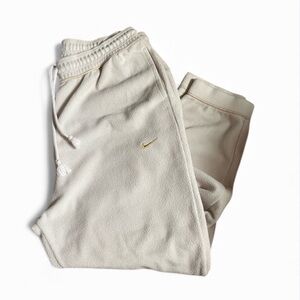 Nike Off-White Joggers with Gold Nike Logo size XL